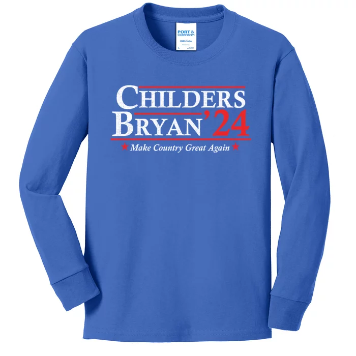 Childers Bryan 2024 Make Country Great Kids Long Sleeve Shirt