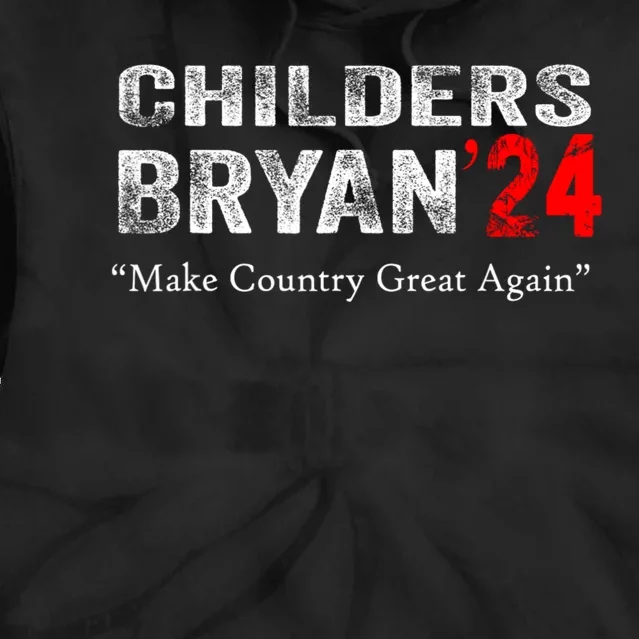 Childers Bryan 2024 Make Country Great Again Tie Dye Hoodie