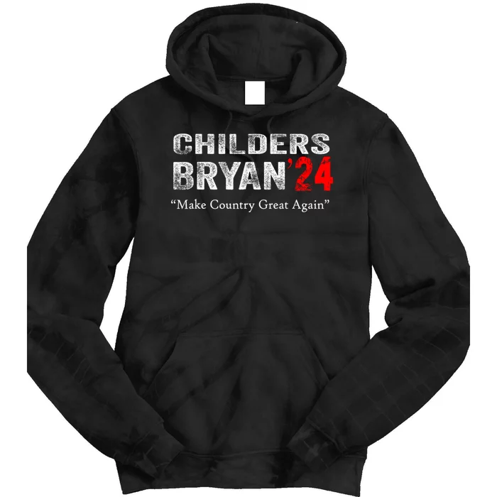 Childers Bryan 2024 Make Country Great Again Tie Dye Hoodie