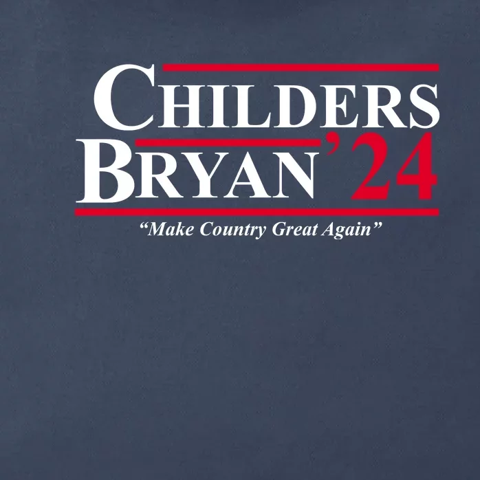 Childers Bryan 2024 Make Country Great Again Zip Tote Bag