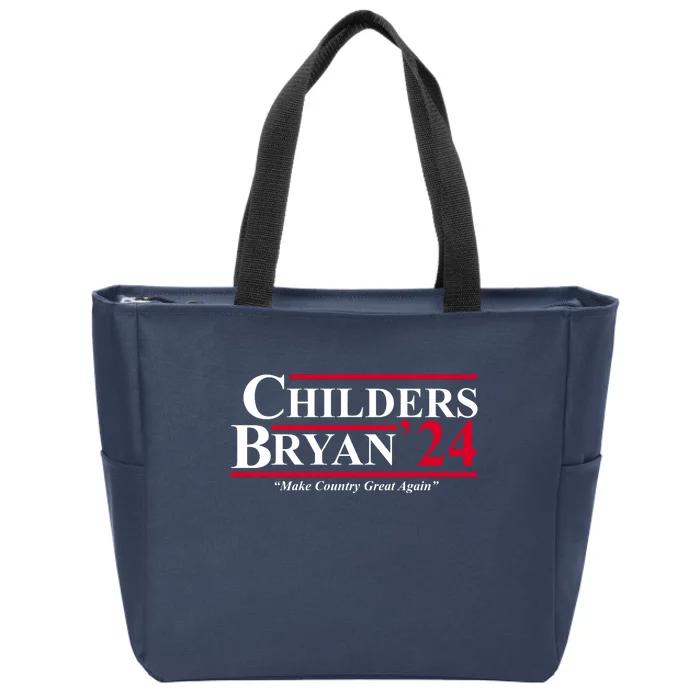 Childers Bryan 2024 Make Country Great Again Zip Tote Bag