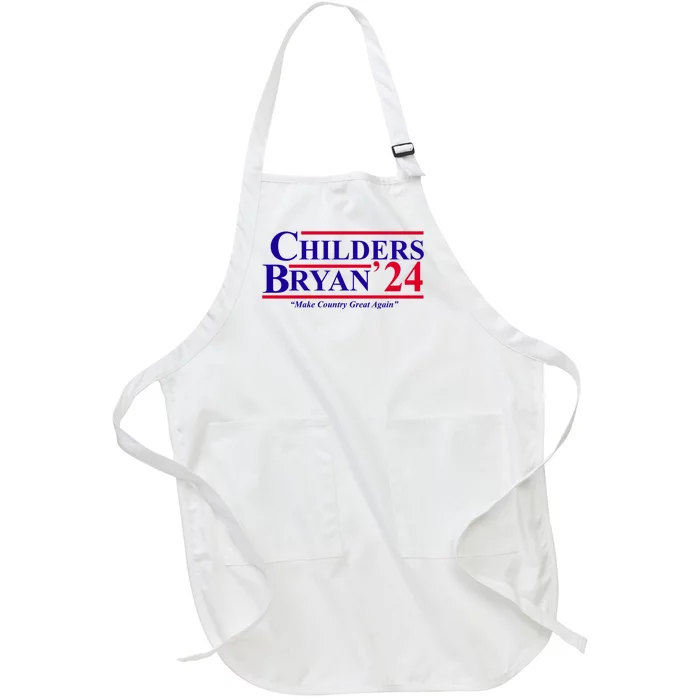 Childers Bryan 2024 Make Country Great Again Full-Length Apron With Pocket