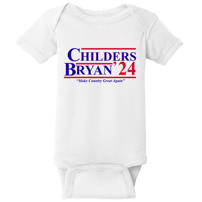 Childers Bryan 2024 Make Country Great Again Baby Bodysuit