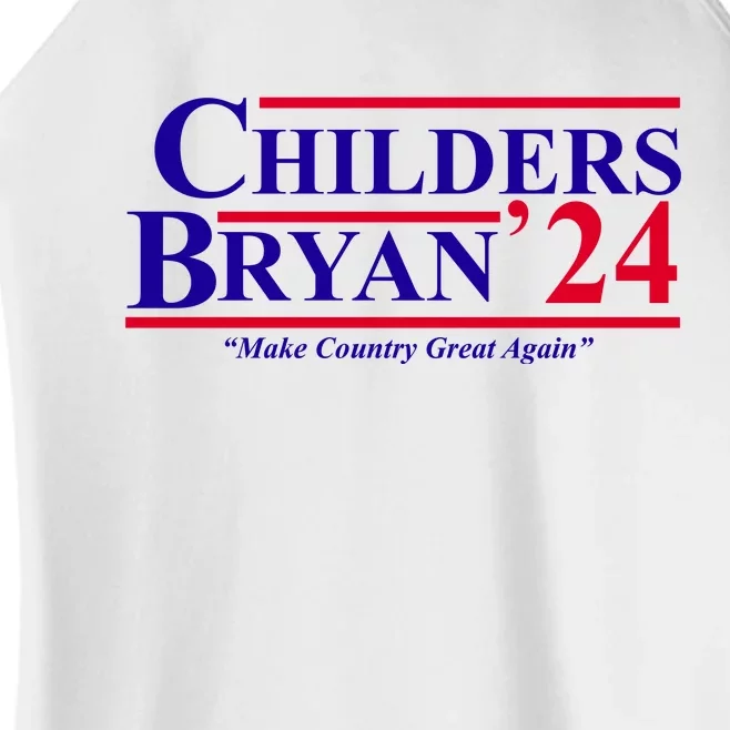 Childers Bryan 2024 Make Country Great Again Women’s Perfect Tri Rocker Tank