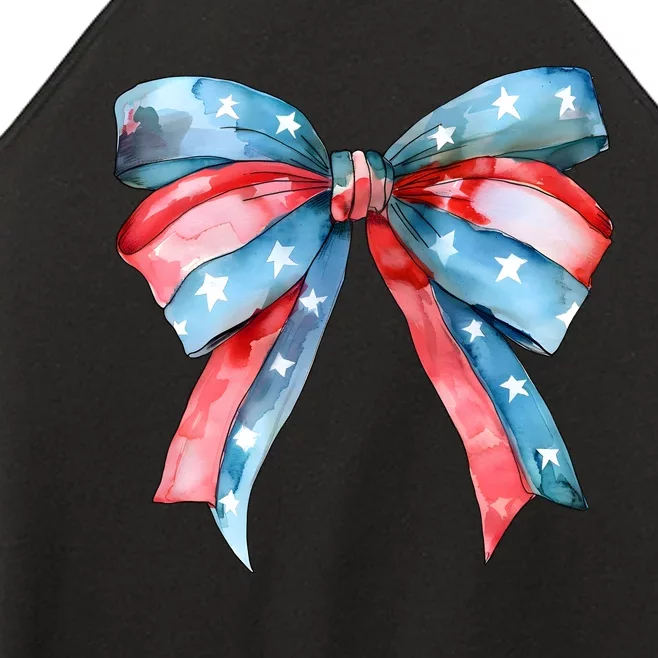 Coquette Bow 4th Of July Independence Day Women’s Perfect Tri Rocker Tank