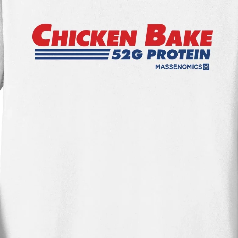 Chicken Bake 52g Protein Kids Long Sleeve Shirt