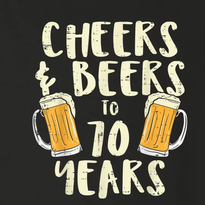 Cheers Beers 70 Years Old 70th Birthday Drinking Gift Toddler Long Sleeve Shirt