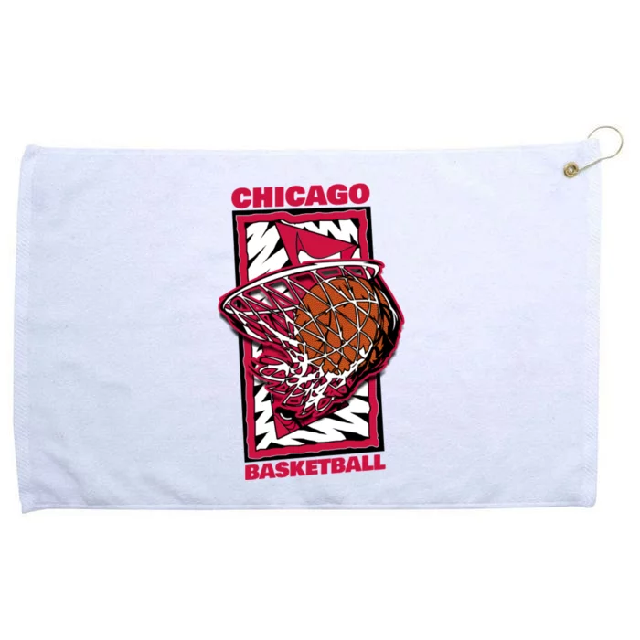 Chicago Basketball 90's Style Grommeted Golf Towel