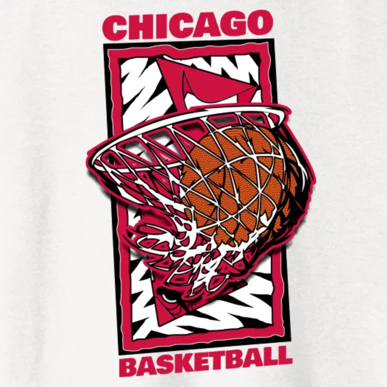 Chicago Basketball 90's Style Women's Crop Top Tee