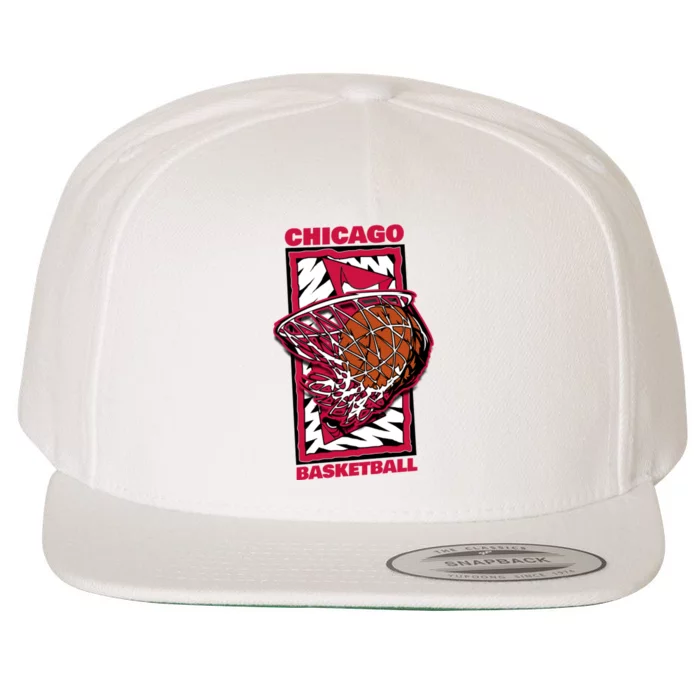 Chicago Basketball 90's Style Wool Snapback Cap