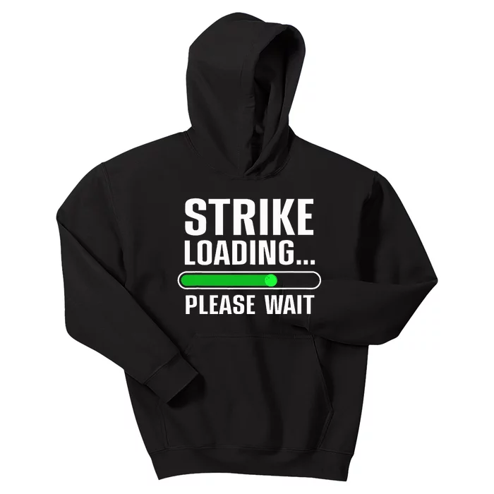 Cool Bowling Art Bowler Bowling Player Kids Hoodie