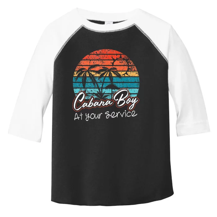 CABANA BOY AT YOUR SERVICE POOL PARTY BOY BARTENDER FUNNY Toddler Fine Jersey T-Shirt