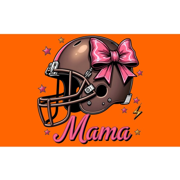 Coquette Bow American Football Mama Thanksgiving Autumn Fall Bumper Sticker