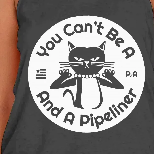 CanT Be A...And A Pipeliner Women's Knotted Racerback Tank