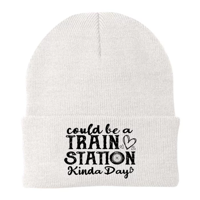 Could Be A Train Station Kinda Day Knit Cap Winter Beanie