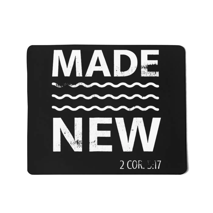 Christian Baptism Adult Christian Bible Verse Made New Mousepad