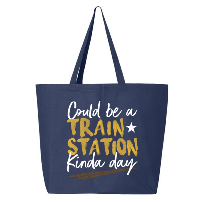 Could Be A Train Station Kind Of Day Womens 25L Jumbo Tote