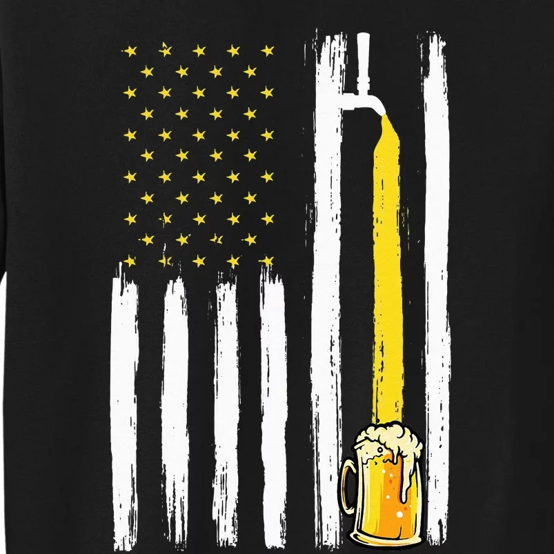 Craft Beer American Flag USA 4th Of July Brewery America Sweatshirt