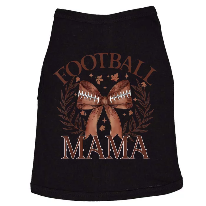 Coquette Bow American Football Mama Thanksgiving Autumn Fall Doggie Tank