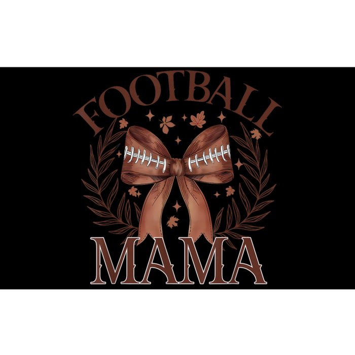 Coquette Bow American Football Mama Thanksgiving Autumn Fall Bumper Sticker