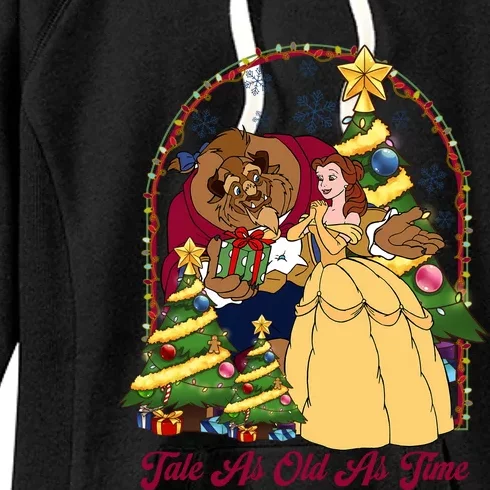 Christmas Beauty And Beast Tale As Old As Time Princess Women's Fleece Hoodie