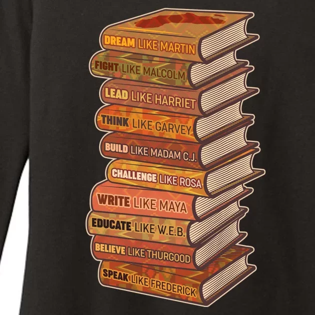 Celebrate Black African American History Figures Books Womens CVC Long Sleeve Shirt