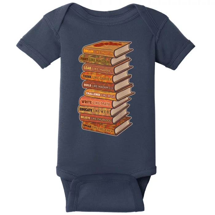 Celebrate Black African American History Figures Books Baby Bodysuit