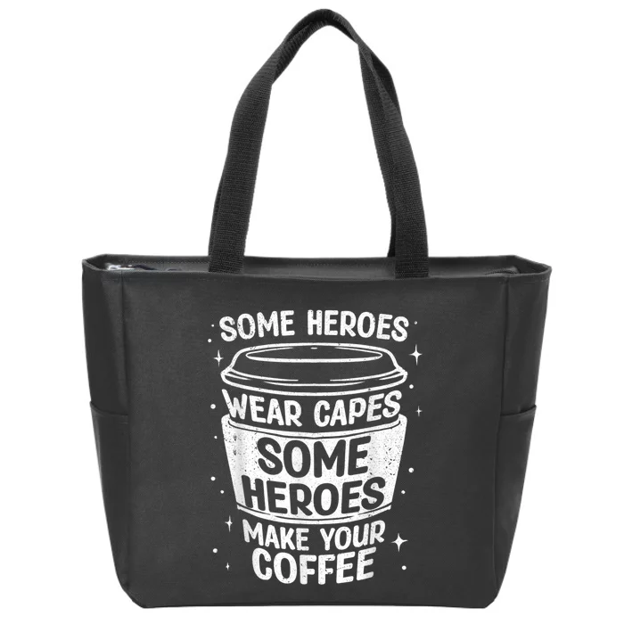 Cool Barista Art For Men Women Cappucino Cup Espresso Lovers Zip Tote Bag