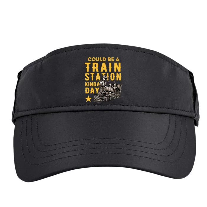 Could Be A Train Station Kinda Day Adult Drive Performance Visor