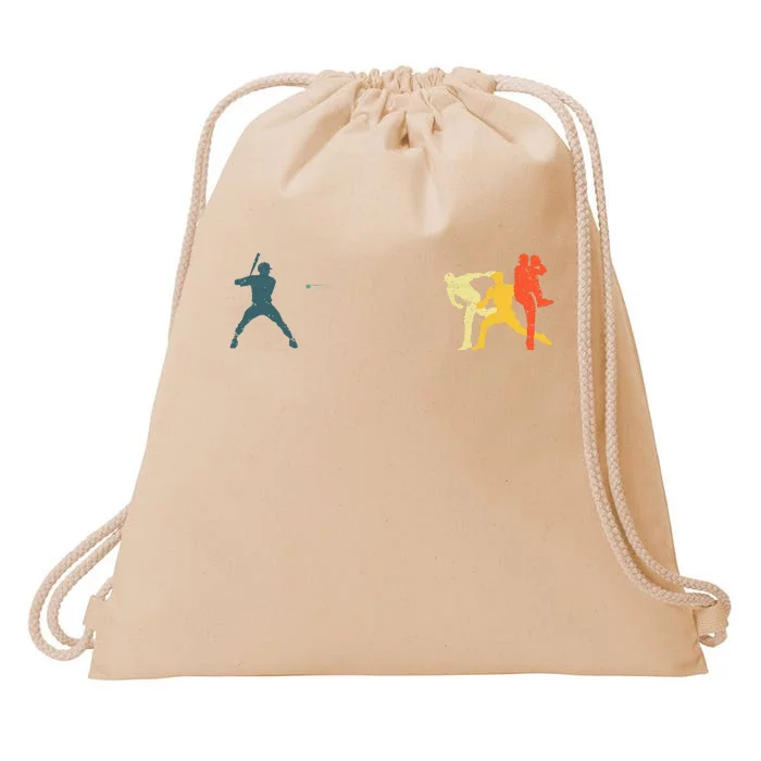 Cool Baseball Art Baseball Player Sport Lovers Drawstring Bag