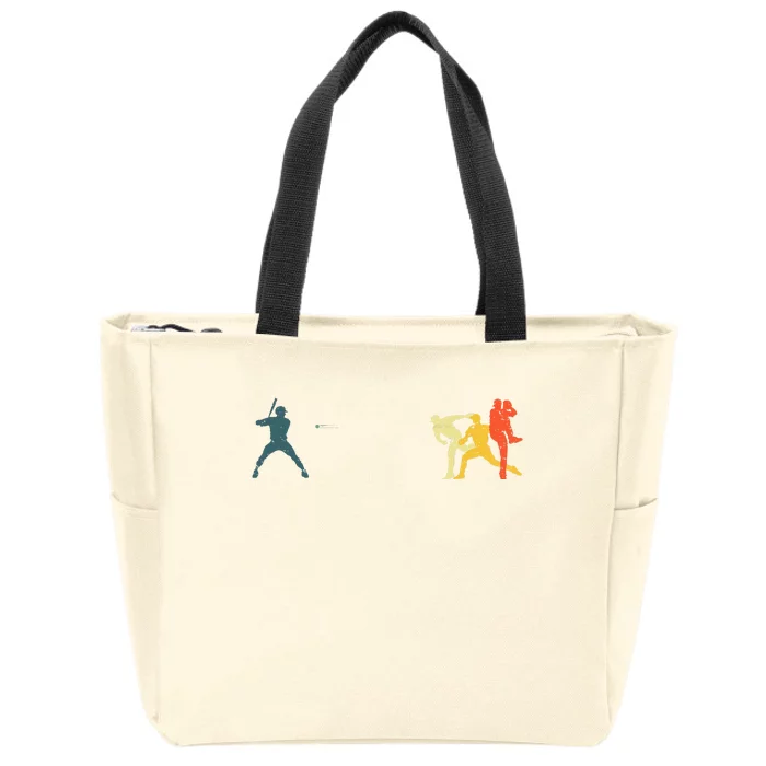 Cool Baseball Art Baseball Player Sport Lovers Zip Tote Bag