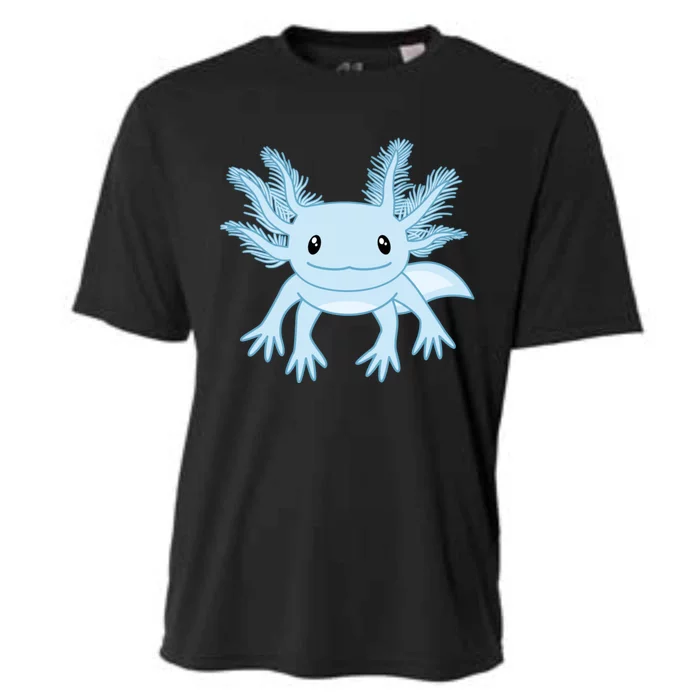 Cute Blue Axolotl Kawaii Aesthetic Axolotls Cooling Performance Crew T-Shirt