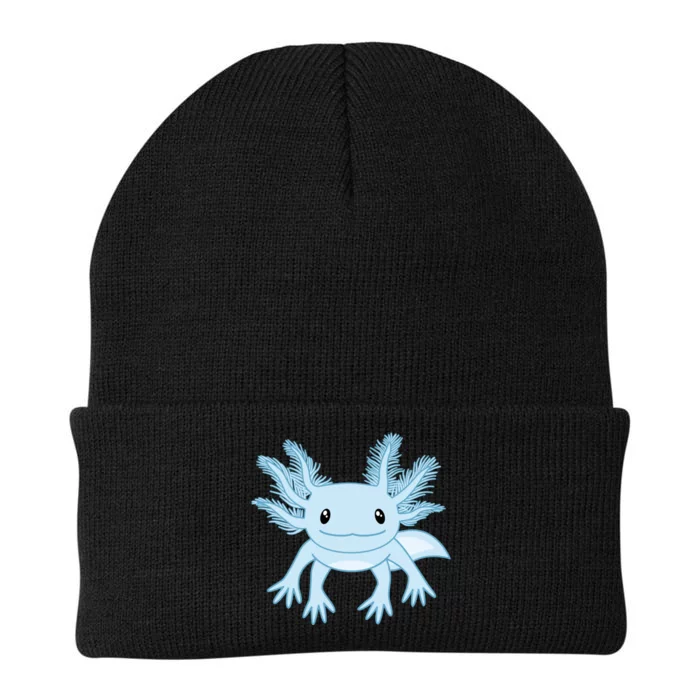 Cute Blue Axolotl Kawaii Aesthetic Axolotls Knit Cap Winter Beanie