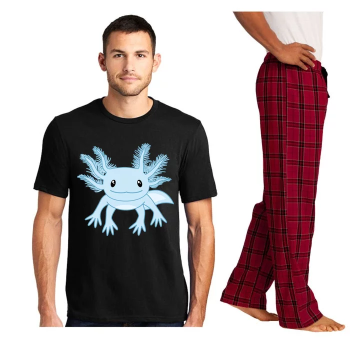 Cute Blue Axolotl Kawaii Aesthetic Axolotls Pajama Set