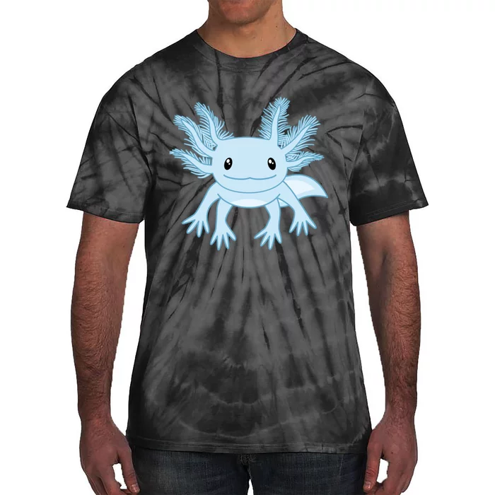 Cute Blue Axolotl Kawaii Aesthetic Axolotls Tie-Dye T-Shirt