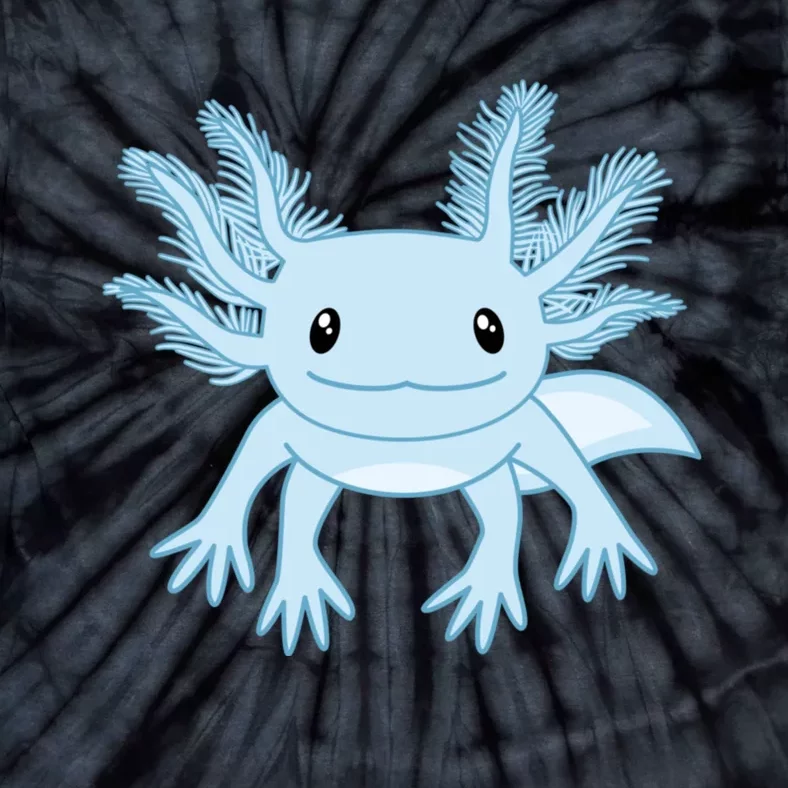 Cute Blue Axolotl Kawaii Aesthetic Axolotls Tie-Dye T-Shirt