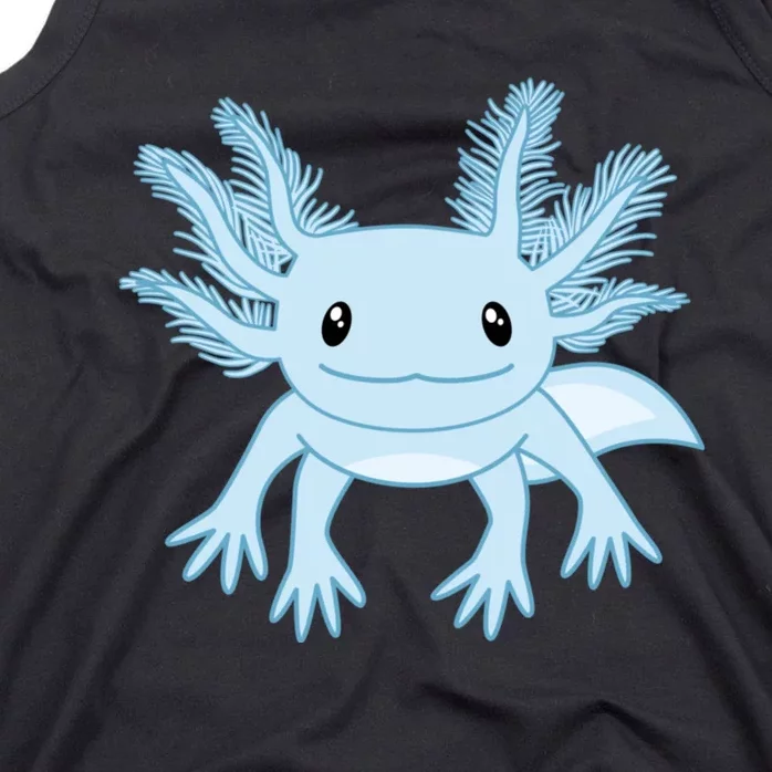 Cute Blue Axolotl Kawaii Aesthetic Axolotls Tank Top