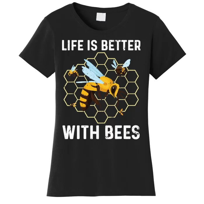 Cute Bee Art Men Women Beekeeping Honey Bumble Bee Lover Women's T-Shirt