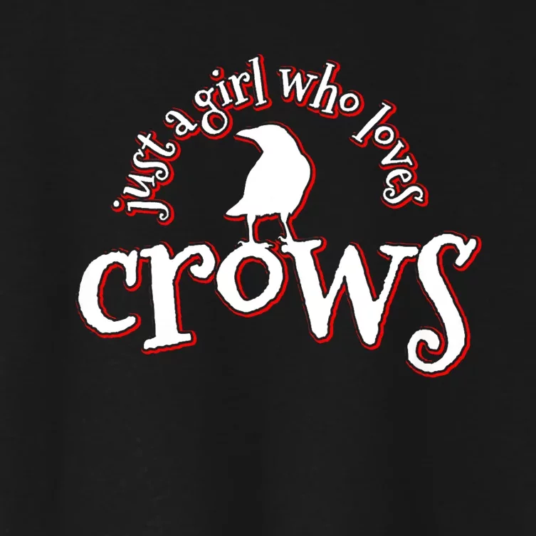 Crow Bird Animal Raven Gift Women's Crop Top Tee