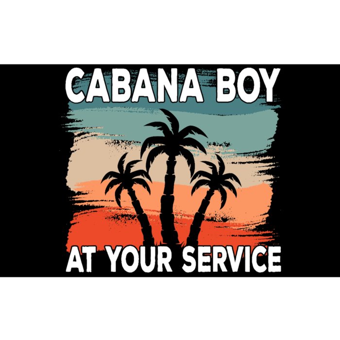 Cabana Boy At Your Service Pool Boy Bumper Sticker