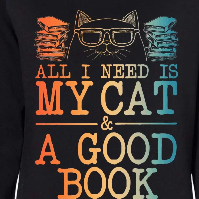 Cat & Book Art For Women Cat Librarian Novel Book Lover Womens California Wash Sweatshirt