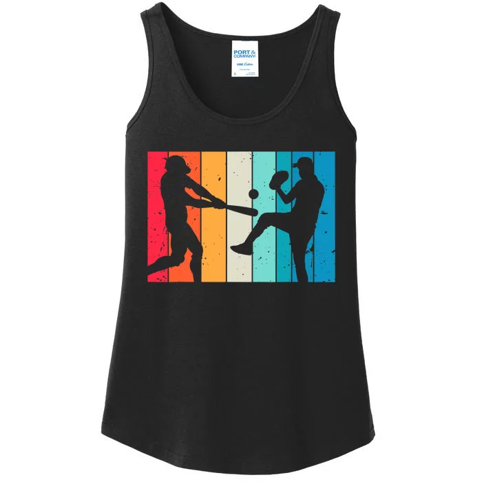 Cool Baseball Art For  Wo Baseball Player Sport Lovers Ladies Essential Tank