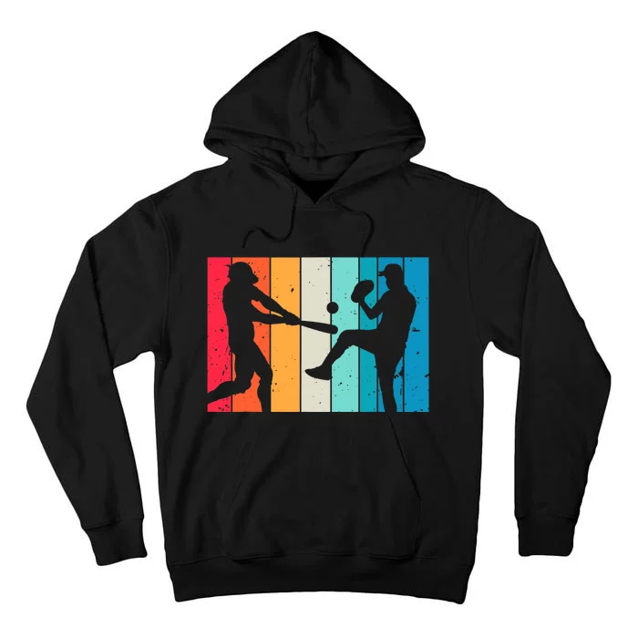 Cool Baseball Art For  Wo Baseball Player Sport Lovers Tall Hoodie