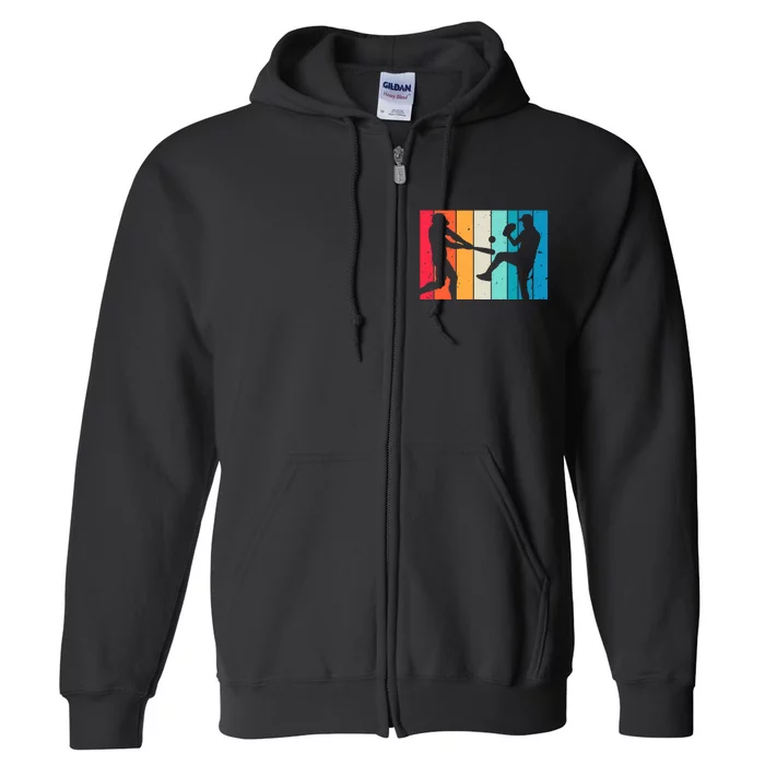 Cool Baseball Art For  Wo Baseball Player Sport Lovers Full Zip Hoodie