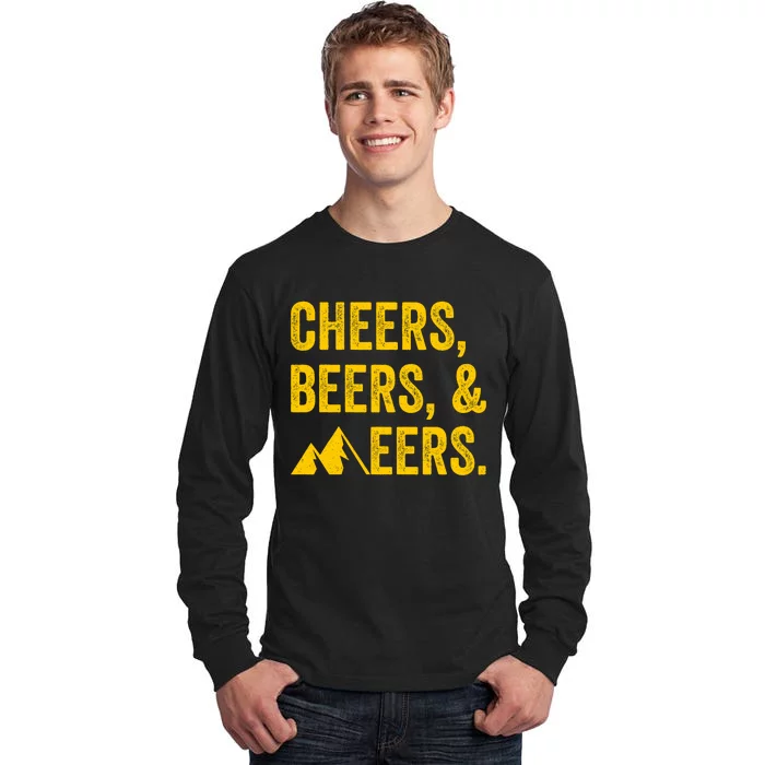 Cheers Beers And Mountaineers West Virginia Tall Long Sleeve T-Shirt