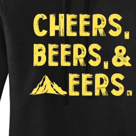 Cheers Beers And Mountaineers West Virginia Women's Pullover Hoodie