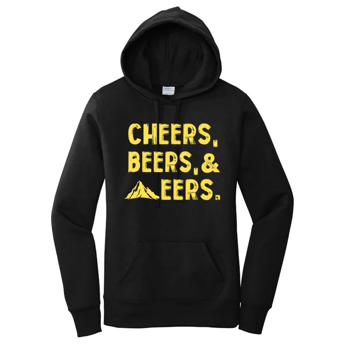 Cheers Beers And Mountaineers West Virginia Women's Pullover Hoodie