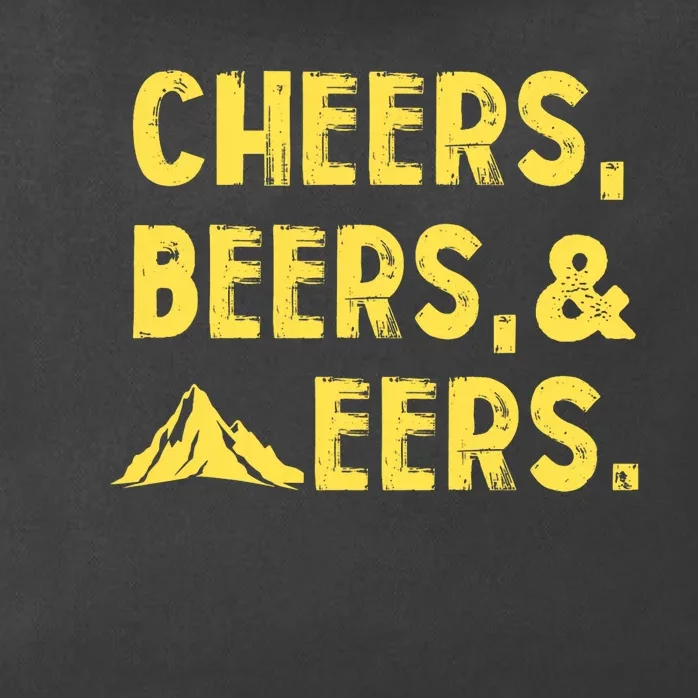 Cheers Beers And Mountaineers West Virginia Zip Tote Bag