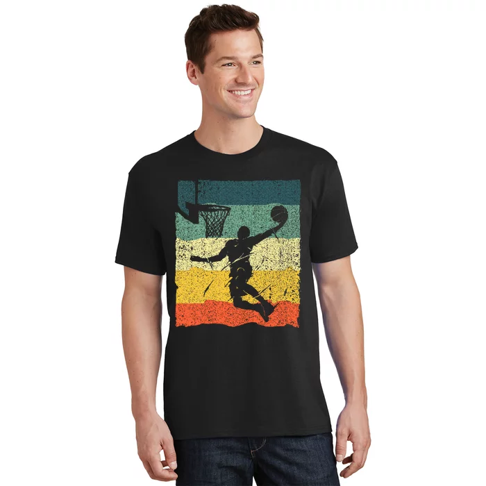 Cool Basketball Art Vintage Basketball Player T-Shirt