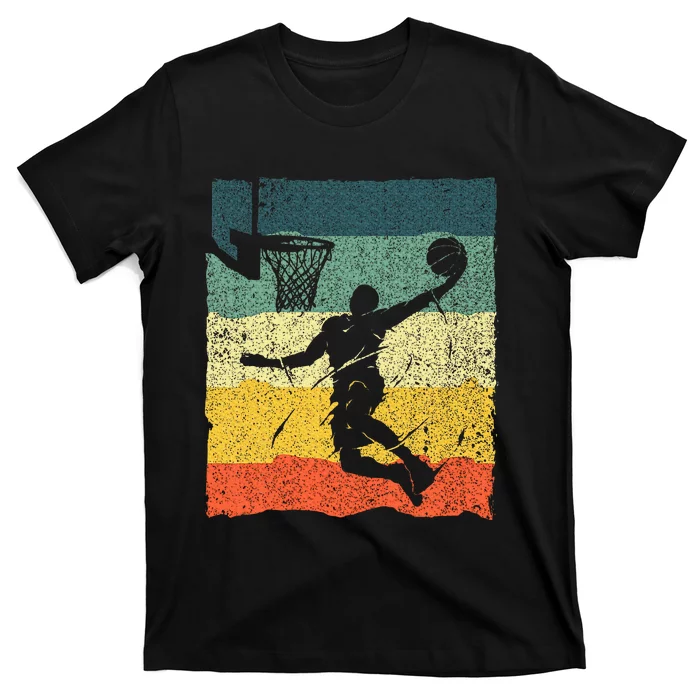 Cool Basketball Art Vintage Basketball Player T-Shirt